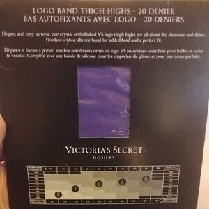 Victoria's Secret Crystal Embellished Purple Thigh Highs